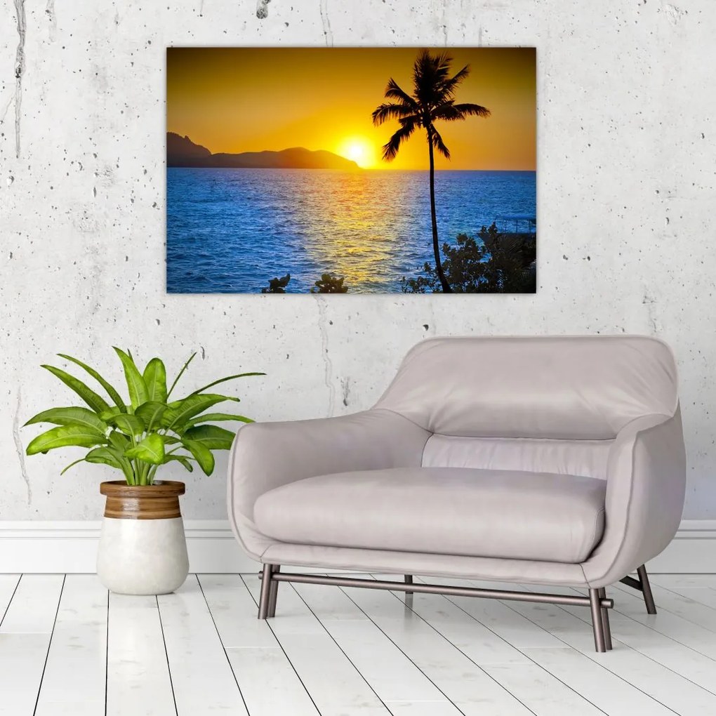 Tablou - Apus de soare deasupra mării (90x60 cm)