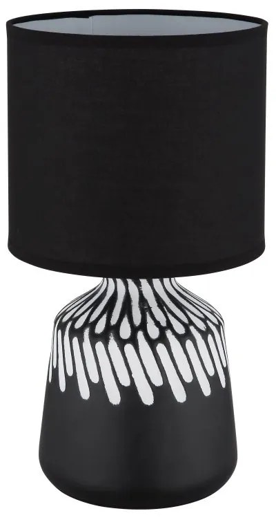 Lampa de masa ceramica neagra RELA