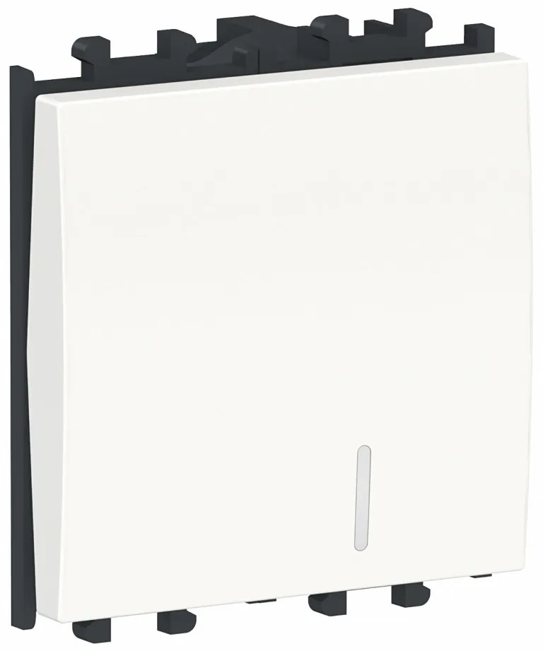 Intrerupator cu led, 2 module, alb, Schneider Easy Styl