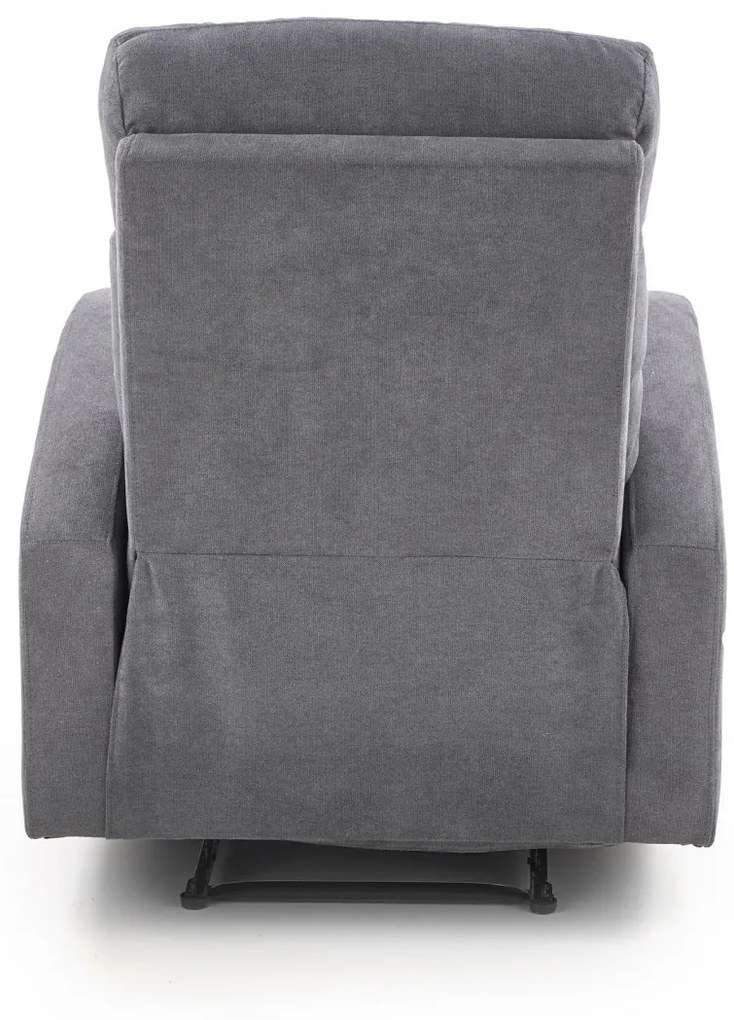 Fotoliu recliner Oslo 1S stofa gri inchis H100 cm