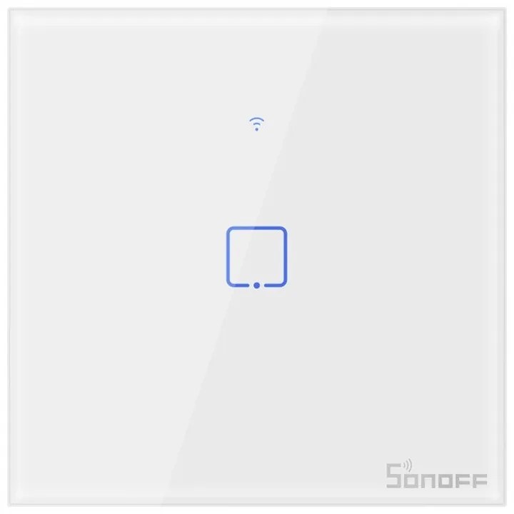 Intrerupator Inteligent WiFi + RF 433MHz Sonoff T1 EU TX cu 1 Canal