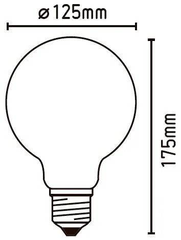 Bec GLOBO FILAMENTO LED E27 4W 2700K 17423