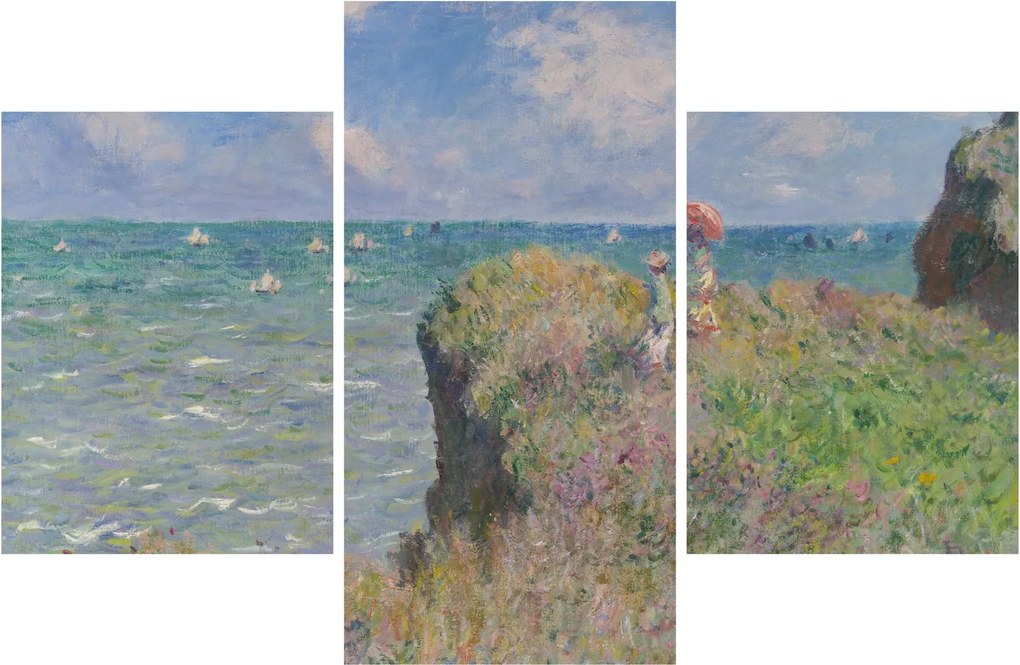 Tablou - Claude Monet, Cliff Walk at Pourville, reproducere (90x60 cm)