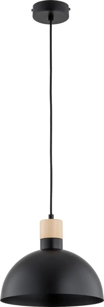 Lampă suspendată pe cablu NEOMI, 1x E27, 15W, 230V, negru