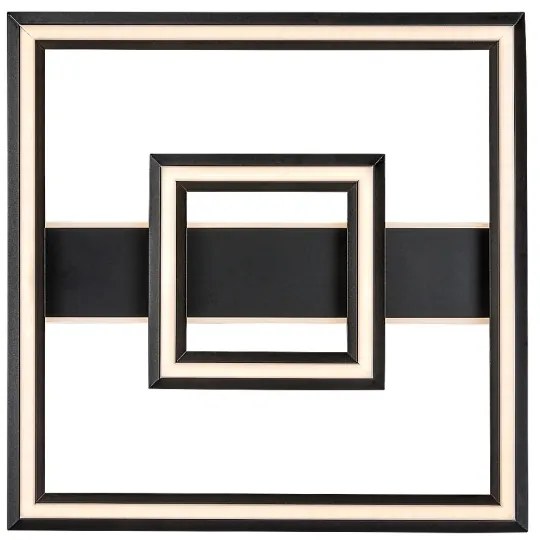 Rabalux 71071 - Plafonieră LED SIDONA, 48 W, 230 V, 3000 K, neagră