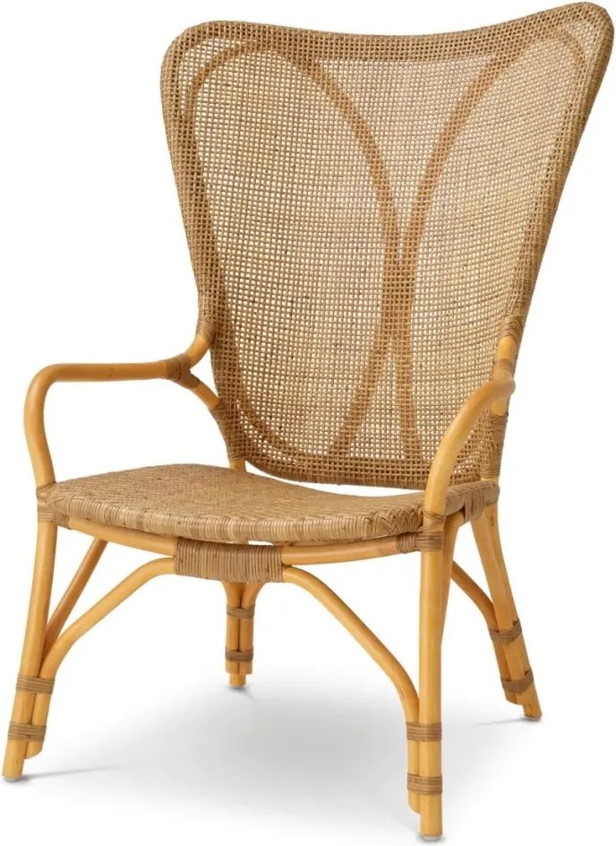 Fotoliu din ratan design LUX, Colony natur honey
