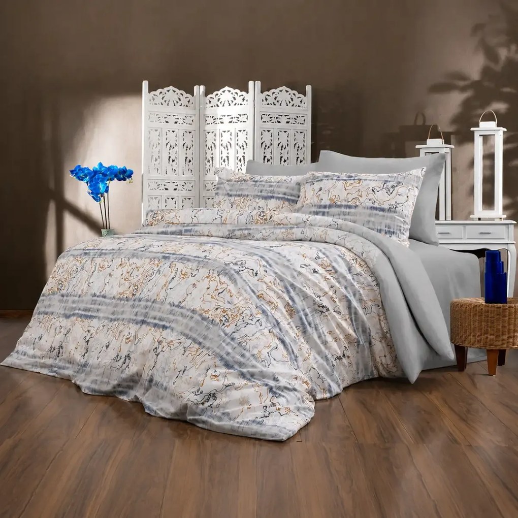 Lenjerie de pat bumbac satinat 2 persoane,homs,serie D 270,00030
