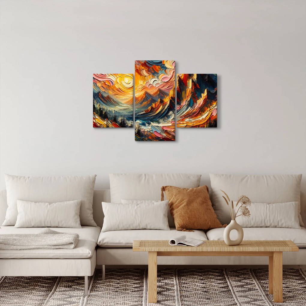 Tablou - Munte acoperit de soare (90x60 cm)