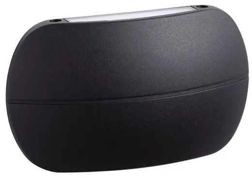 Aplica LED iluminat exterior ambiental, IP65, PRATO negru