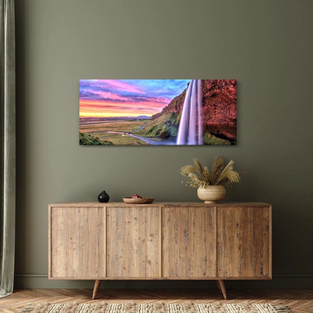 Tablou - Cascada Seljalandsfoss (120x50 cm)