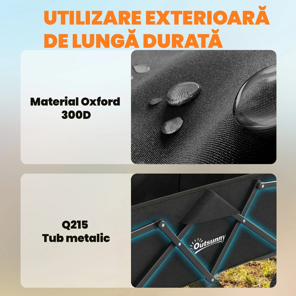Outsunny bicicletă căruț pentru transport | Aosom Romania
