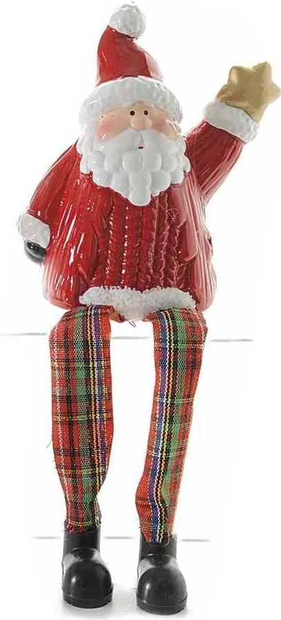 Figurina Santa cu picioare textil