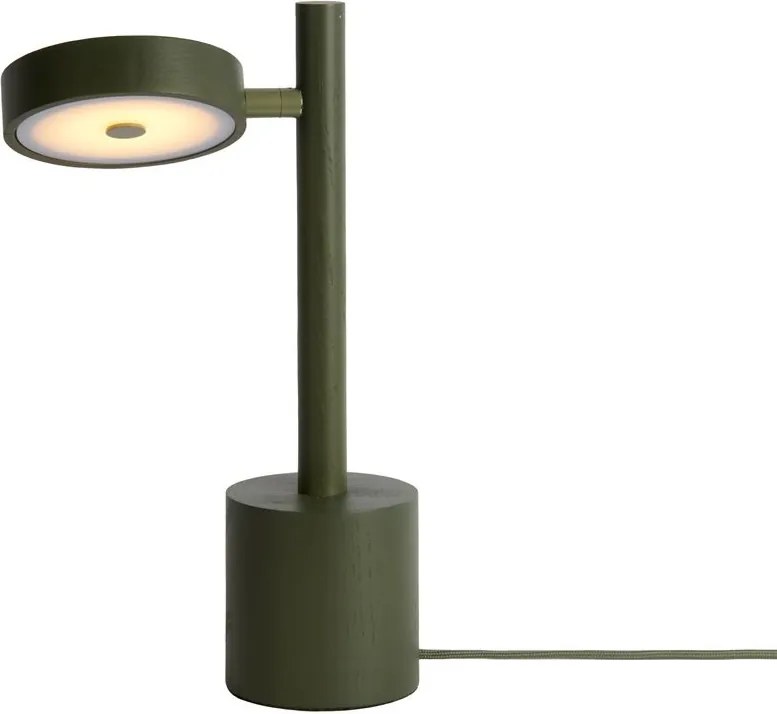 Lampa de masa LED din lemn de frasin verde Okinawa