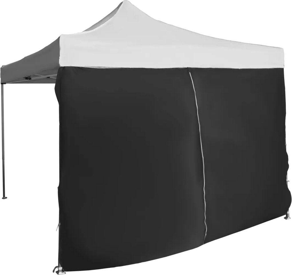 Perete lateral  4,5m cu ușă, Negru