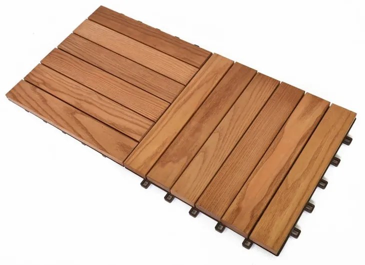 6 plăci de parchet din lemn de frasin Rojaplast - Thermowood