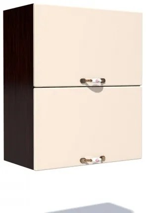 Corp superior 60 cu 2 usi orizontale Zebra MDF vanilie simplu