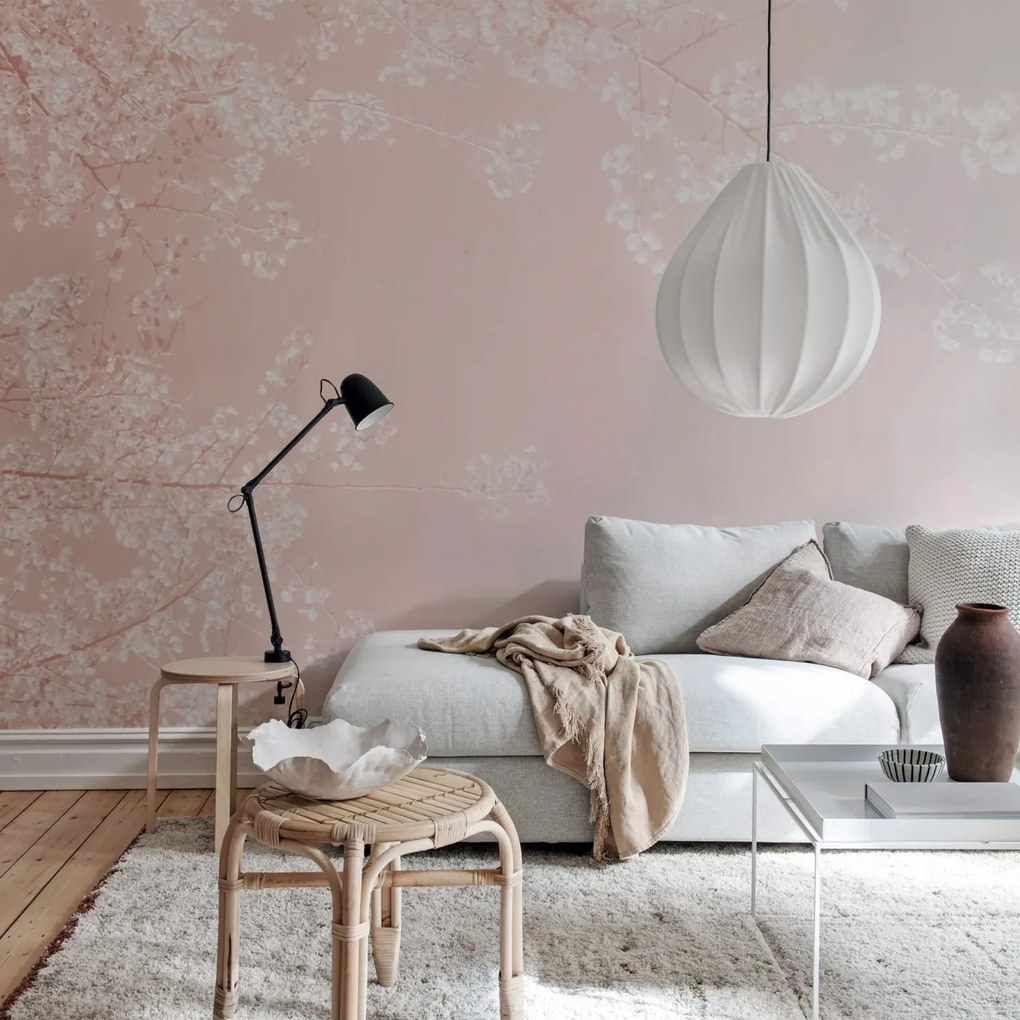Fototapet, Pink Branches, Rebel Walls