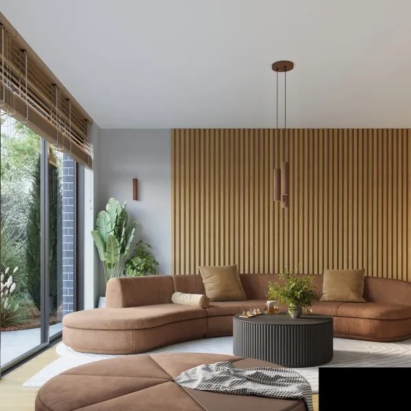 Brilagi - LED Aplică de perete CRESTO 2xGU10/10W/230V 20 cm maro