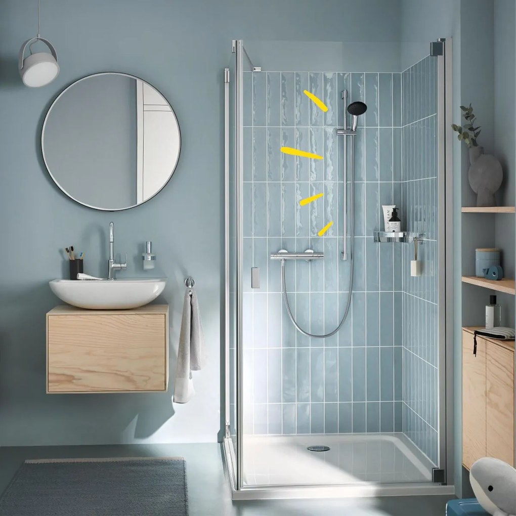 Grohe Precision Get baterie de dus perete da StarLight Chrome 34857000