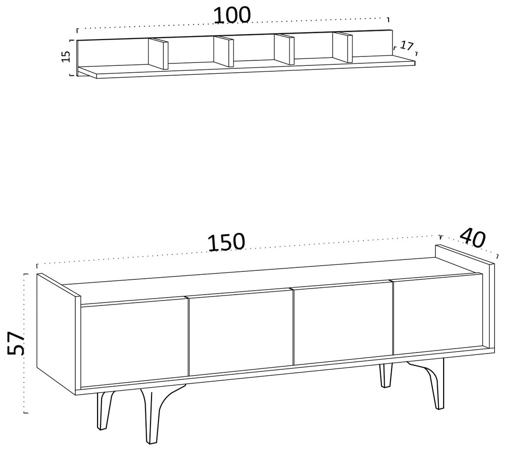 Mobilier living Kata (Alb). 1072901
