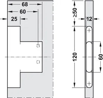 Dispozitiv suspendare corpuri model 290.54, stanga