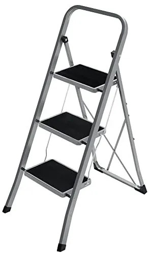Scara, Songmics, Gri-Negru, 110x45x4.5 cm