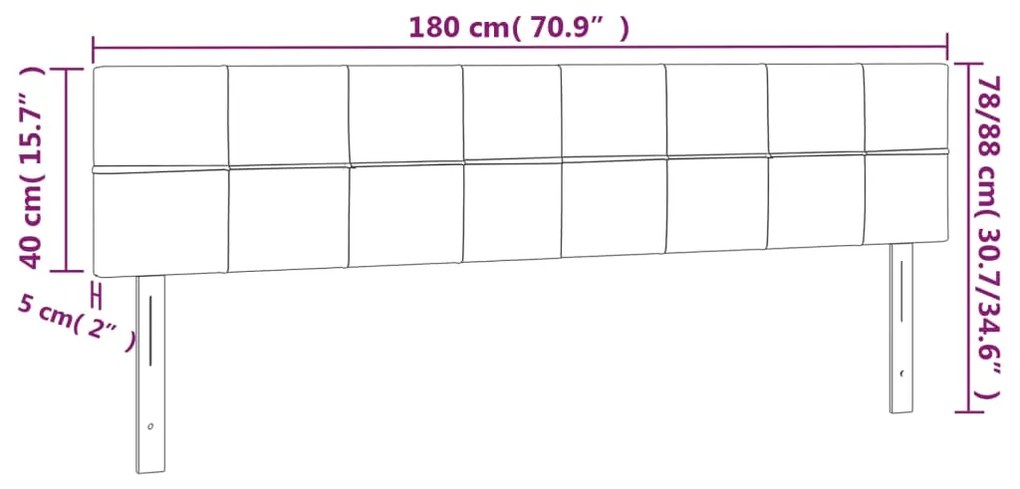 Tablii de pat, 2 buc, verde inchis, 90x5x78 88 cm, catifea 2, Verde inchis, 180 x 5 x 78 88 cm