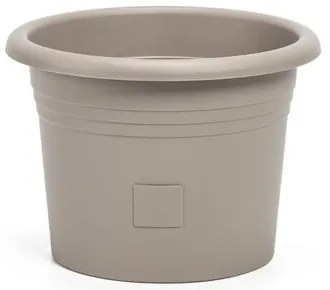 Plastia Ghiveci cu auto-irigare Narza diametru 40cm, gri, diam. 40 cm