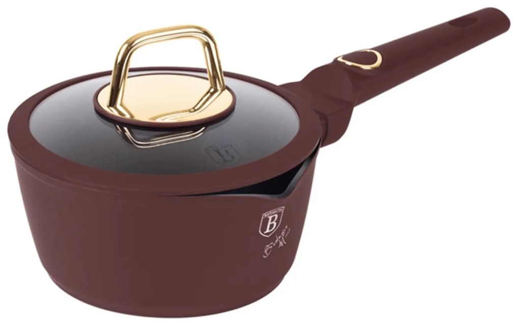 Oală cu capac pentru sos 16 cm, 1.2L – Berlinger Haus BH8028, Leonardo Collection, antiaderentă, elegantă