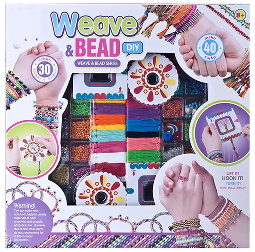 Set creativ de confectionat bratari