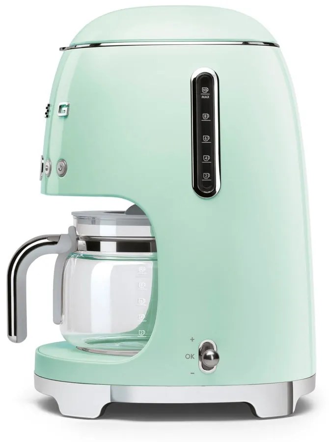 Mașină de cafea cu picurare verde-deschis Retro Style – SMEG