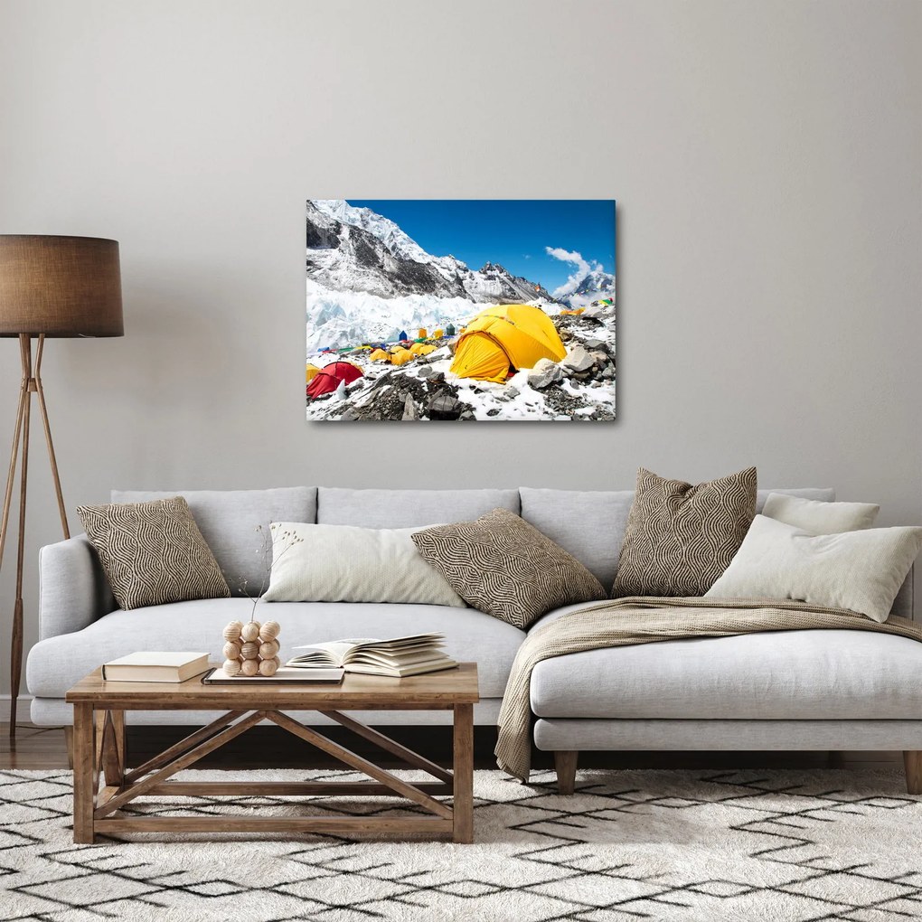 Tablou - Camping la munte (70x50 cm)