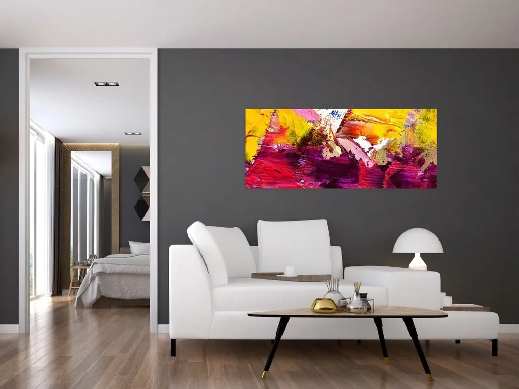 Tablou cu abstracție - pictura (120x50 cm)