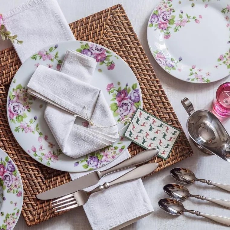 BANQUET Set de farfurii din porţelan BEAUTY 18 buc