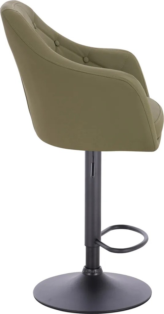HR831W Scaun Khaki Piele Ecologica Premium Soft cu Bază Neagră