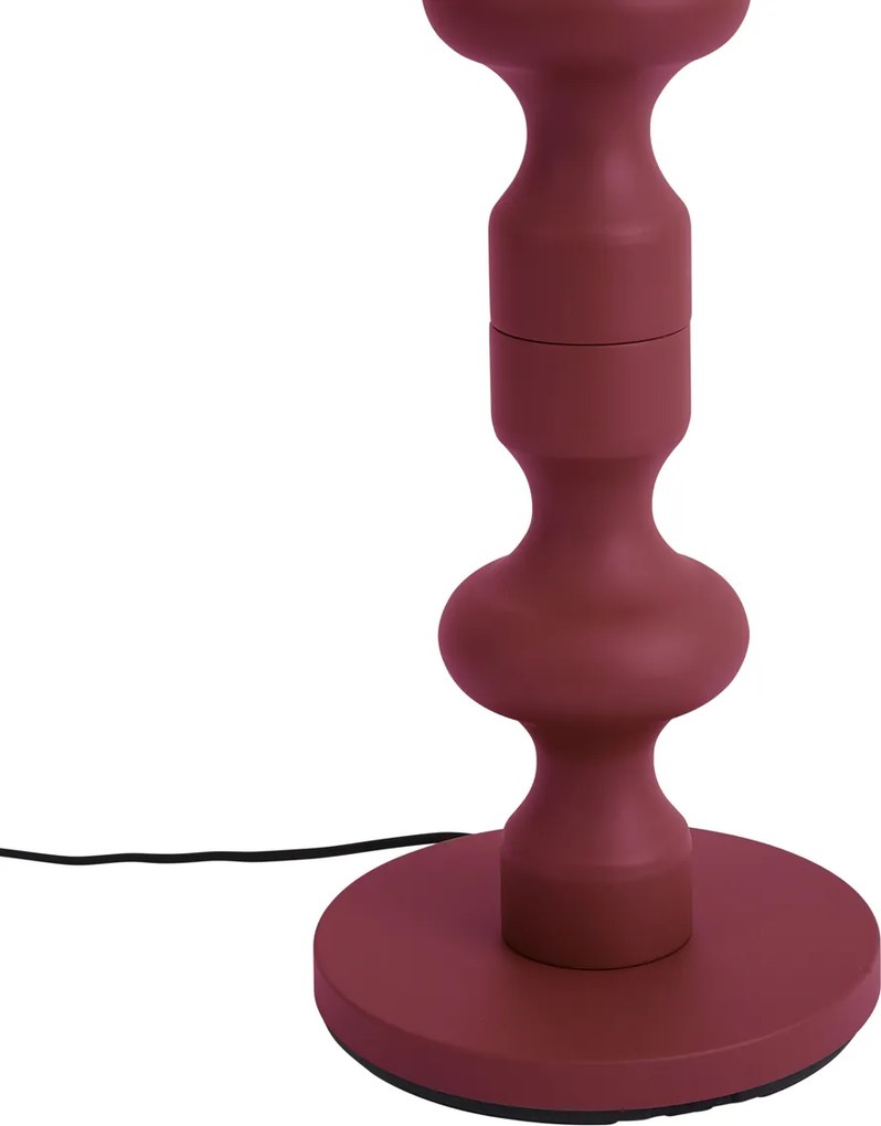 Lampă de podea retro prună cu abajur din material textil 160 cm - Captain