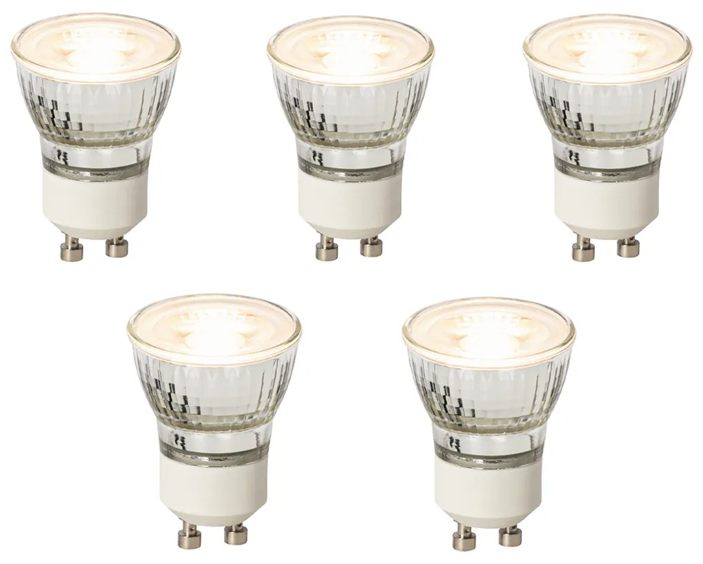 Set de 5 Becuri LED GU10 Reglabile 35mm 3W 220 lm 2700K