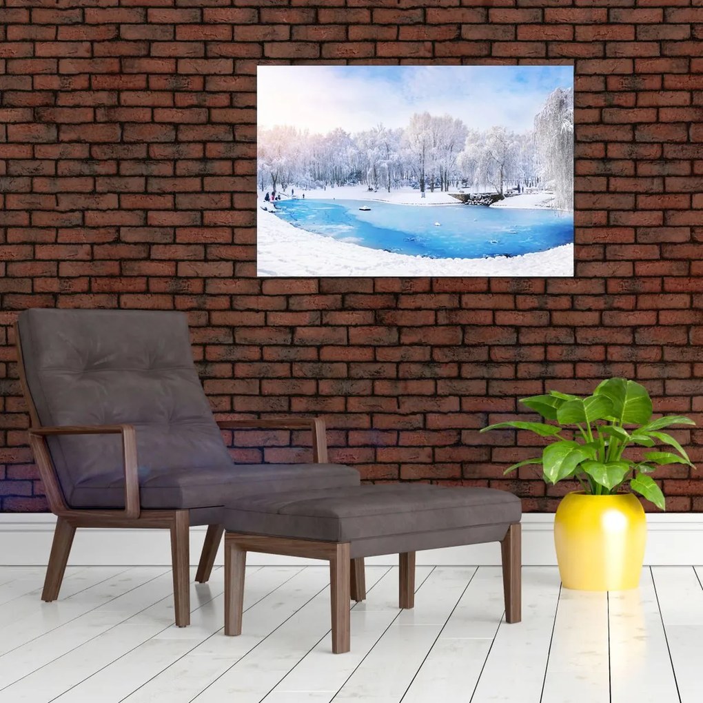 Tablou - Lac de gheață (90x60 cm)