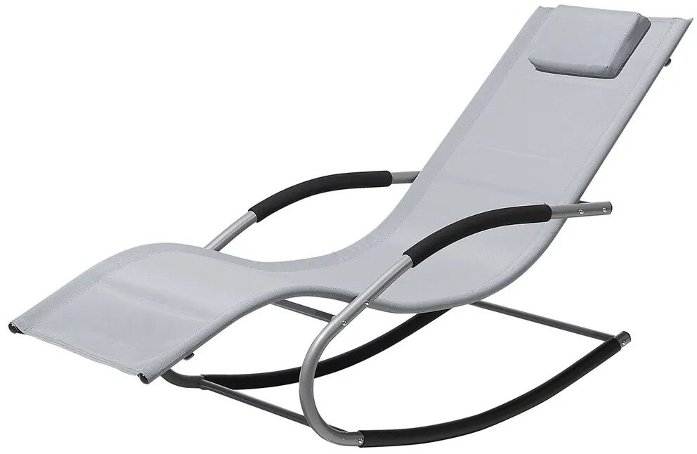 Șezlong pentru grădină Carro (gri deschis). Promo -44%. 1011562