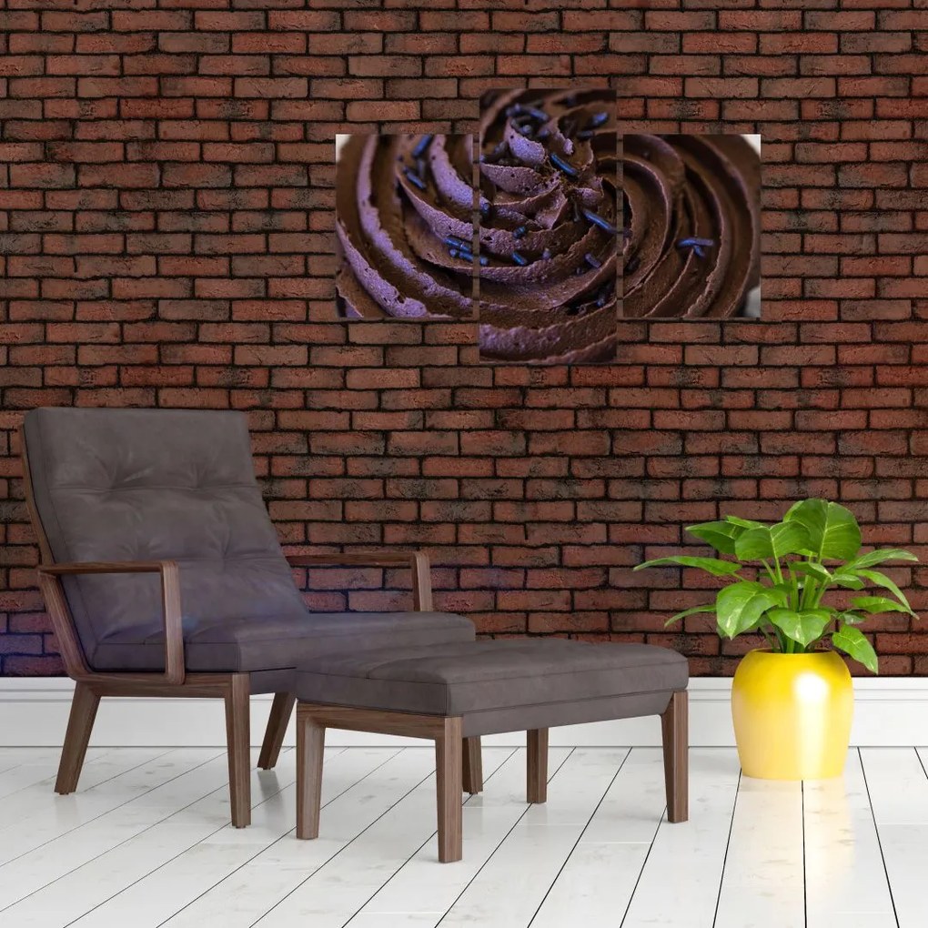 Tablou - Cupcake din ciocolată (90x60 cm)