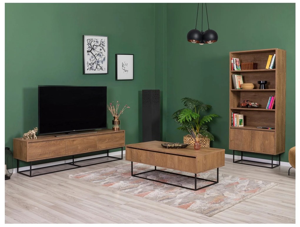 Mobilier living Lexuna 26 (Nuc + Negru). 1089179