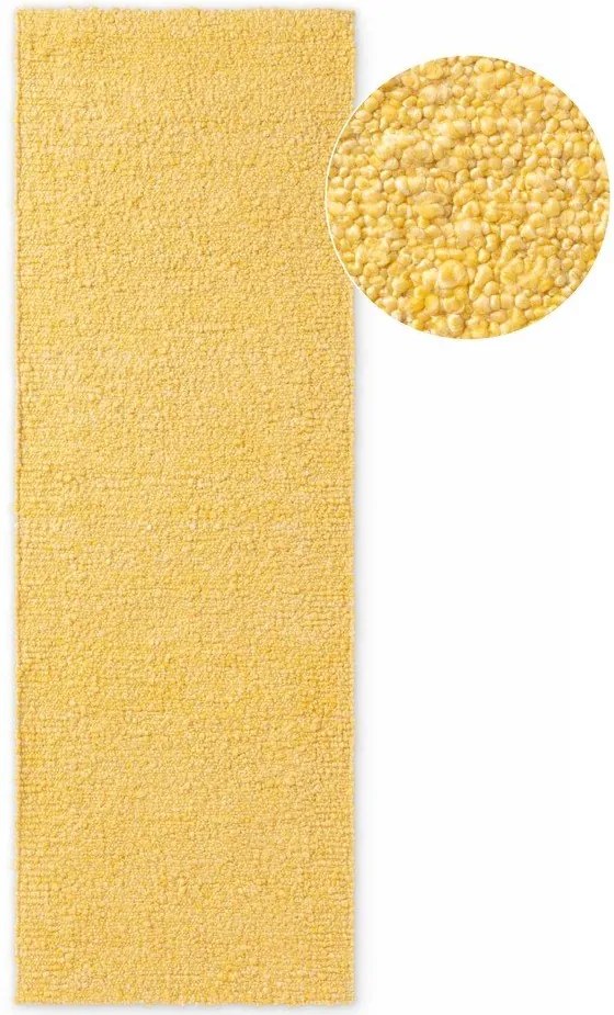 Covor tip traversă galben țesut manual din material bouclé 80x200 cm Notting Hill Portobello – Ted Baker
