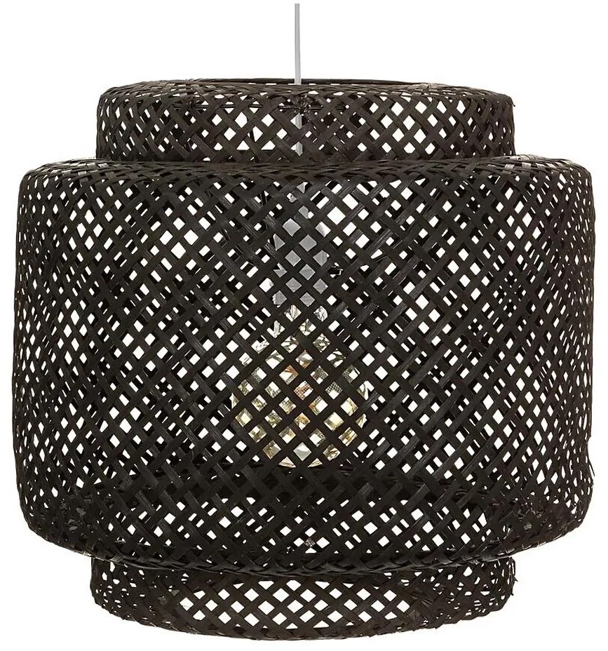 Lustră pe cablu Atmosphera LIBY 1xE27/40W/230V bambus/negru