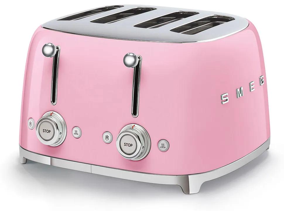 Toaster roz 50's Retro Style P4 2000W - SMEG