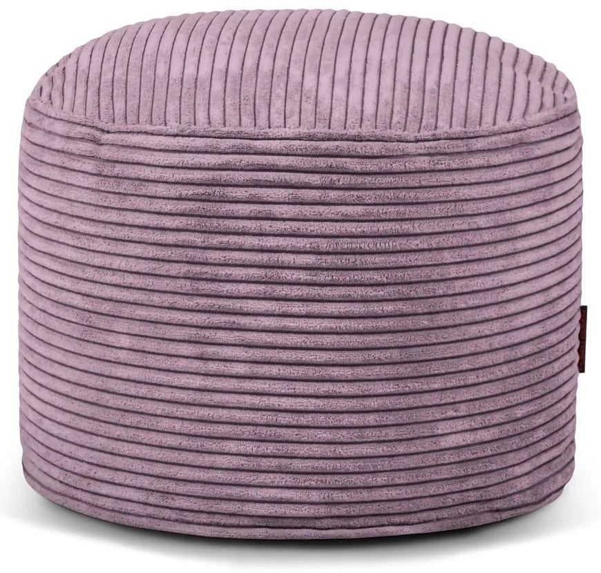 Fotoliu bean bag mov cu tapițerie din catifea reiată Mini – SLOWDOWN