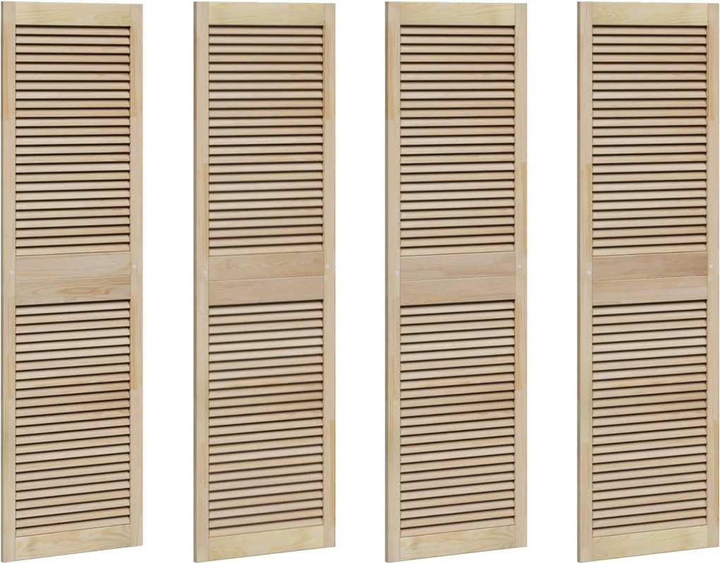 vidaXL Ușă de Dulap cu ușă 4 pcs natural 170 x 2,1 x 49,5 cm