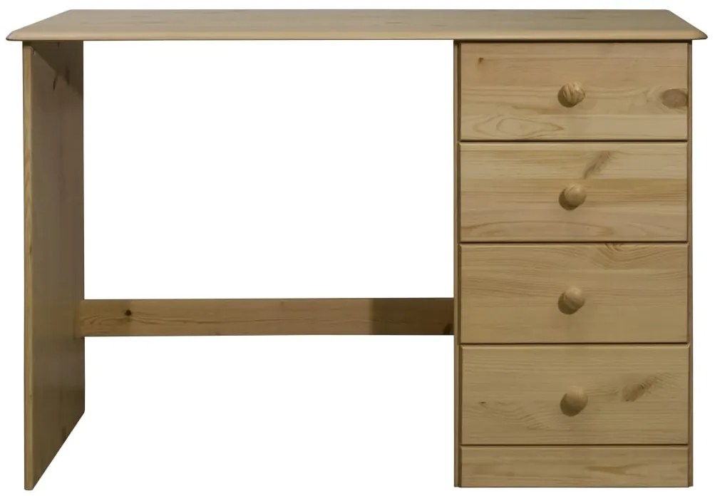 325530 vidaXL Birou cu 4 sertare, 110x50x74 cm, lemn masiv de pin