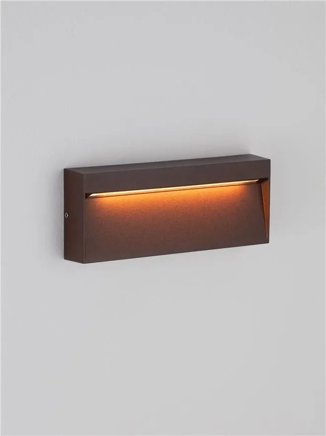 Mini Aplica perete exterior IP65, LED CCT Drat corten