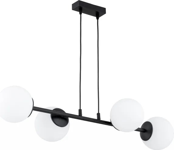 Brilagi - Lustru suspendat pe cablu MILO 4xE27/60W/230V negru
