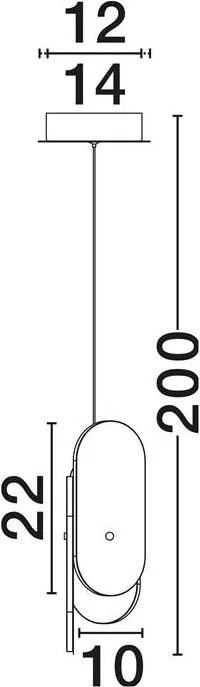 Pendul LED design decorativ LUCIEN 2700K